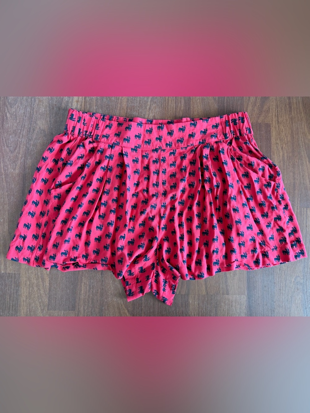 Keds French Bulldog Print Pull-On Shorts